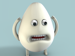 character egg 3ds obj fbx 3D Модель