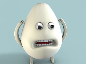 ovo de personagem 3ds obj fbx Modelo 3D