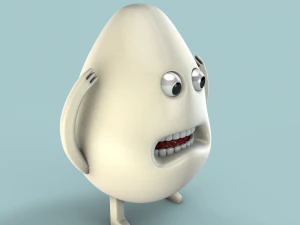 character egg 3ds obj fbx 3D Model