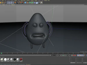 character egg 3ds obj fbx 3D Model