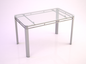 glass table 3D 모델