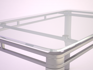 glass table Modèle 3D