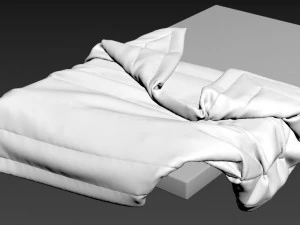 zestaw kołder do sypialni 3 Model 3D