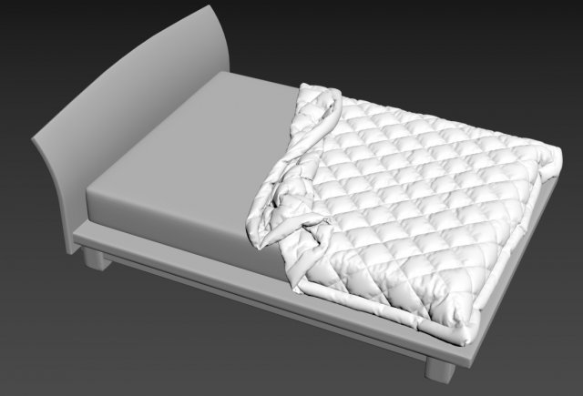 quilt bedroom set 4 3D Model .c4d .max .obj .3ds .fbx .stl .blend 