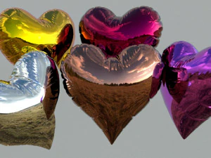party heart balloons 2 3D Model