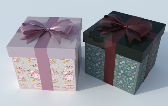 Christmas Gift Box 1 3d Model In X Mas 3dexport