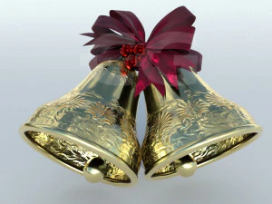 dzwonki świąteczne 1 Model 3D