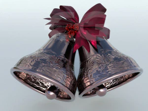 christmas bells 1 3D Model