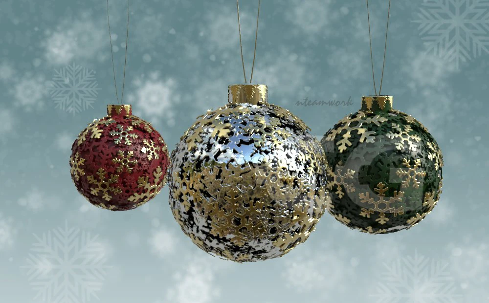 christmas ball 3D Model .c4d .max .obj .3ds .fbx .stl .blend 