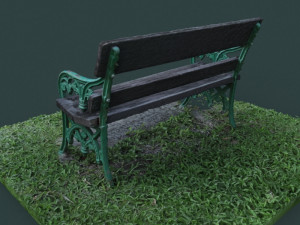 bench garden outdoor furniture 1 3D Модель