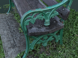 bench garden outdoor furniture 1 3D Модель