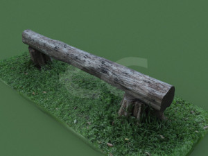 bench garden outdoor furniture 1 3D 모델