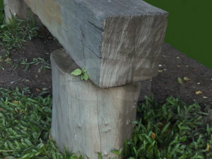 bench garden outdoor furniture 2 3D Model