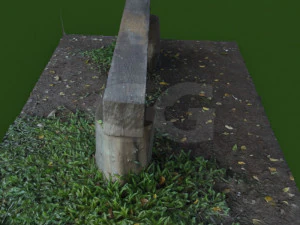 bench garden outdoor furniture 2 3D Model