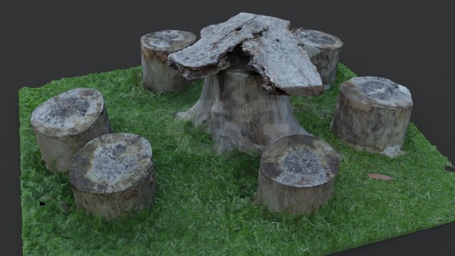 timber log set 2 3D Model .c4d .max .obj .3ds .fbx .stl .blend 