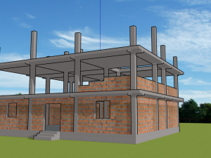 casa en construccion 3D 모델