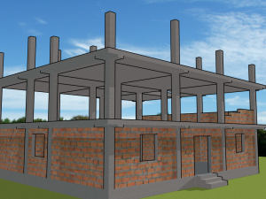 casa en construccion 3D Model