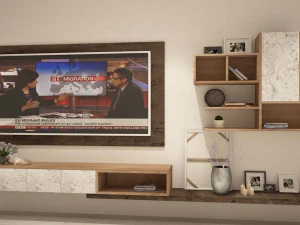 minimalist television unit 3D Model