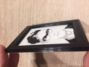 custom 3d portrait in a frame from the photo 3D 打印模型