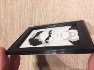 custom 3d portrait in a frame from the photo 3D Print Model