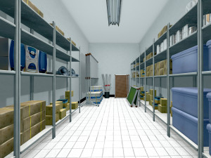 school storage room 3D Model
