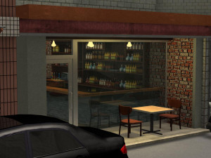 bar and back alley 3D Model