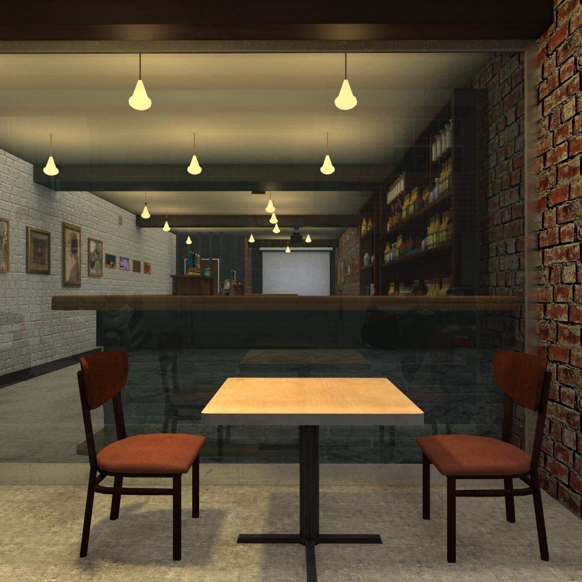 Bar And Back Alley 3d Modell In Bar 3dexport