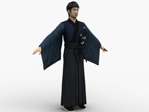 japanese samurai 0001 3D Model