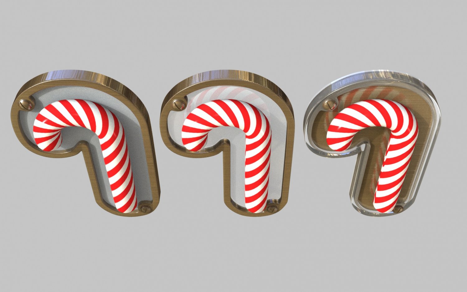 christmas candy cane 3D Model in Sweets 3DExport