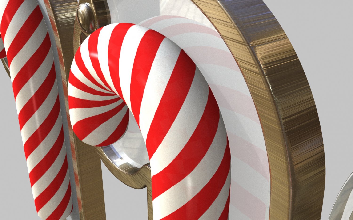 christmas candy cane 3D Model in Sweets 3DExport