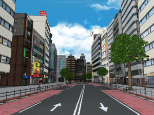 japanese streetscape 0006 3D Model
