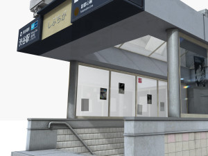 shibuya station entrance 3D Model