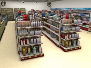 convenience store 0001 3D Model
