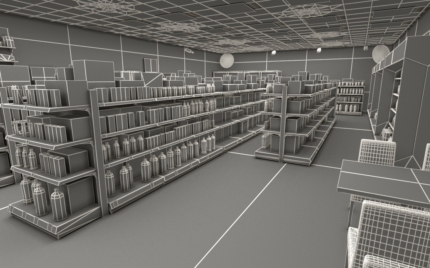 Бесплатные библиотеки 3d. Сцена 3d парковка v-ray.