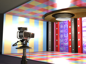 fancy tv show studio 0004 3D Model