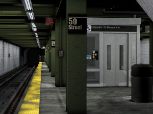 Subway Station 3D Model