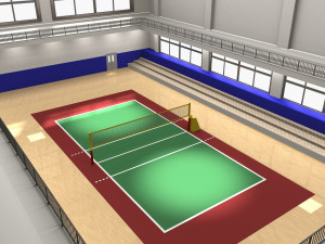 Volleyball Field 3D Model
