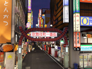 Japanese Streetscape Kabukicho 3D Model