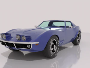 chevrolet corvette c3 - 1968 3D Model