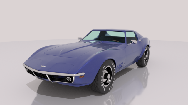 chevrolet corvette c3 - 1968 Modèle 3D .c4d .max .obj .3ds .fbx .stl .blend 