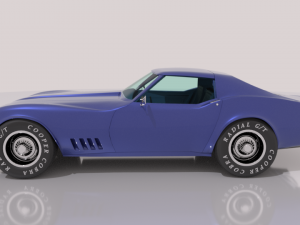 chevrolet corvette c3 - 1968 Modèle 3D