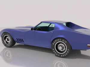 chevrolet corvette c3 - 1968 3D Model