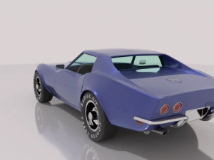 chevrolet corvette c3 - 1968 3D Model