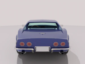 chevrolet corvette c3 - 1968 3D Model