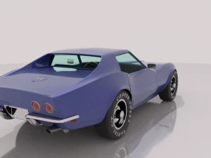 chevrolet corvette c3 - 1968 3D Model