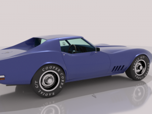 chevrolet corvette c3 - 1968 Modèle 3D