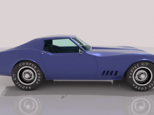 chevrolet corvette c3 - 1968 Modèle 3D