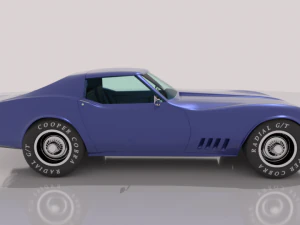 chevrolet corvette c3 - 1968 3D Model