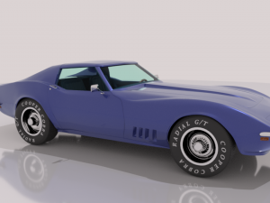 chevrolet corvette c3 - 1968 Modèle 3D