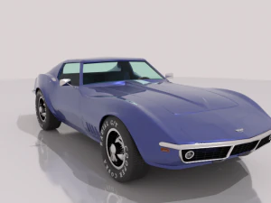 chevrolet corvette c3 - 1968 3D Model